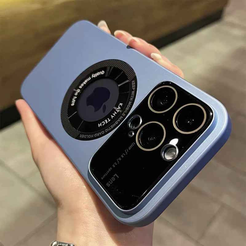 Funda magnética para iPhone con protección para la cámara