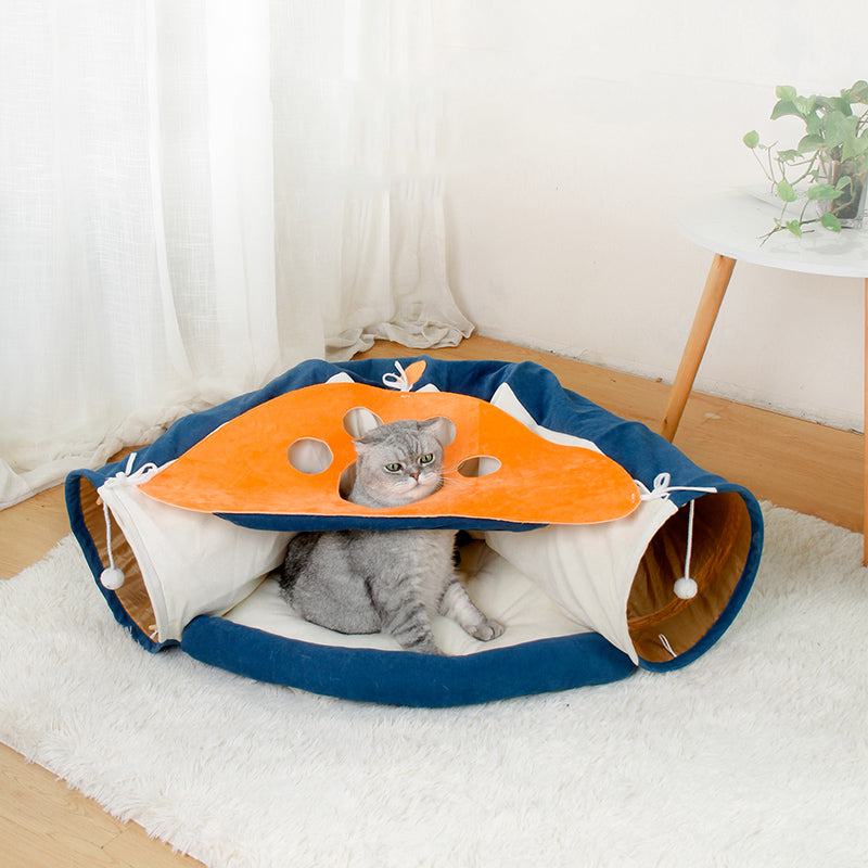 Juguete de túnel interactivo para gatos