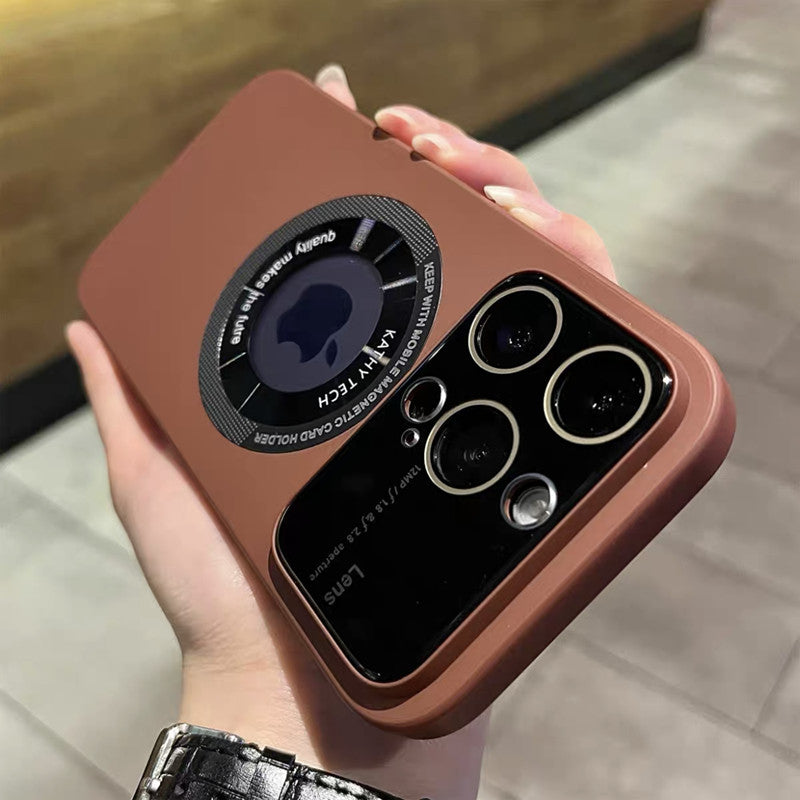 Funda magnética para iPhone con protección para la cámara
