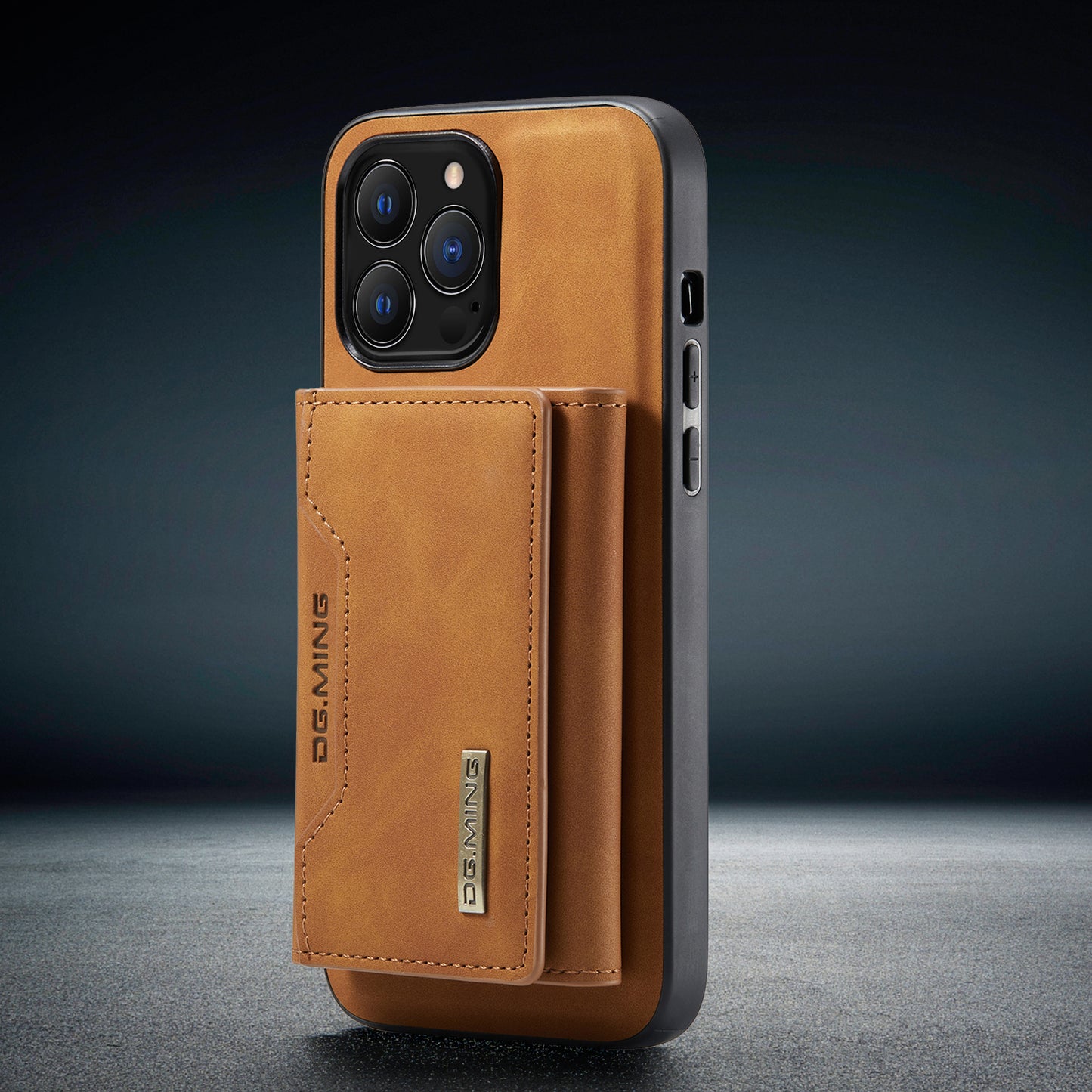 2 in 1 取り外し可能な iPhone レザーケース ウォレットとカードホルダー