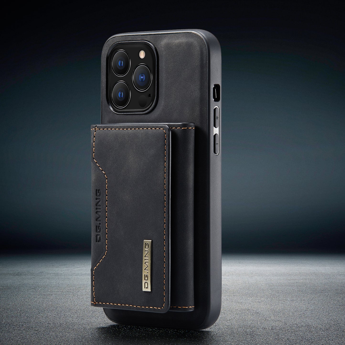 2 in 1 取り外し可能な iPhone レザーケース ウォレットとカードホルダー