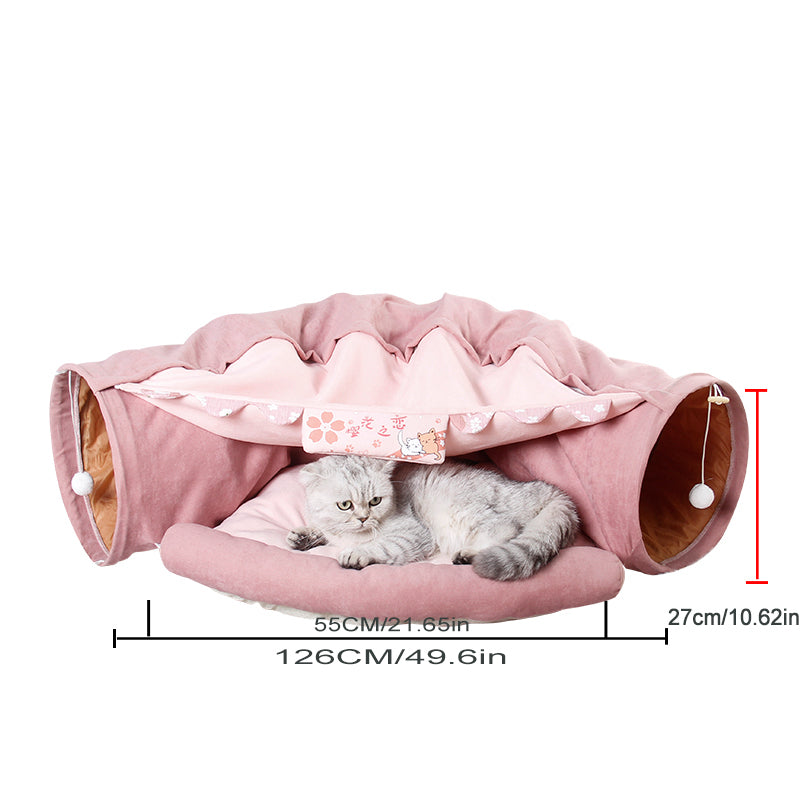 Juguete de túnel interactivo para gatos
