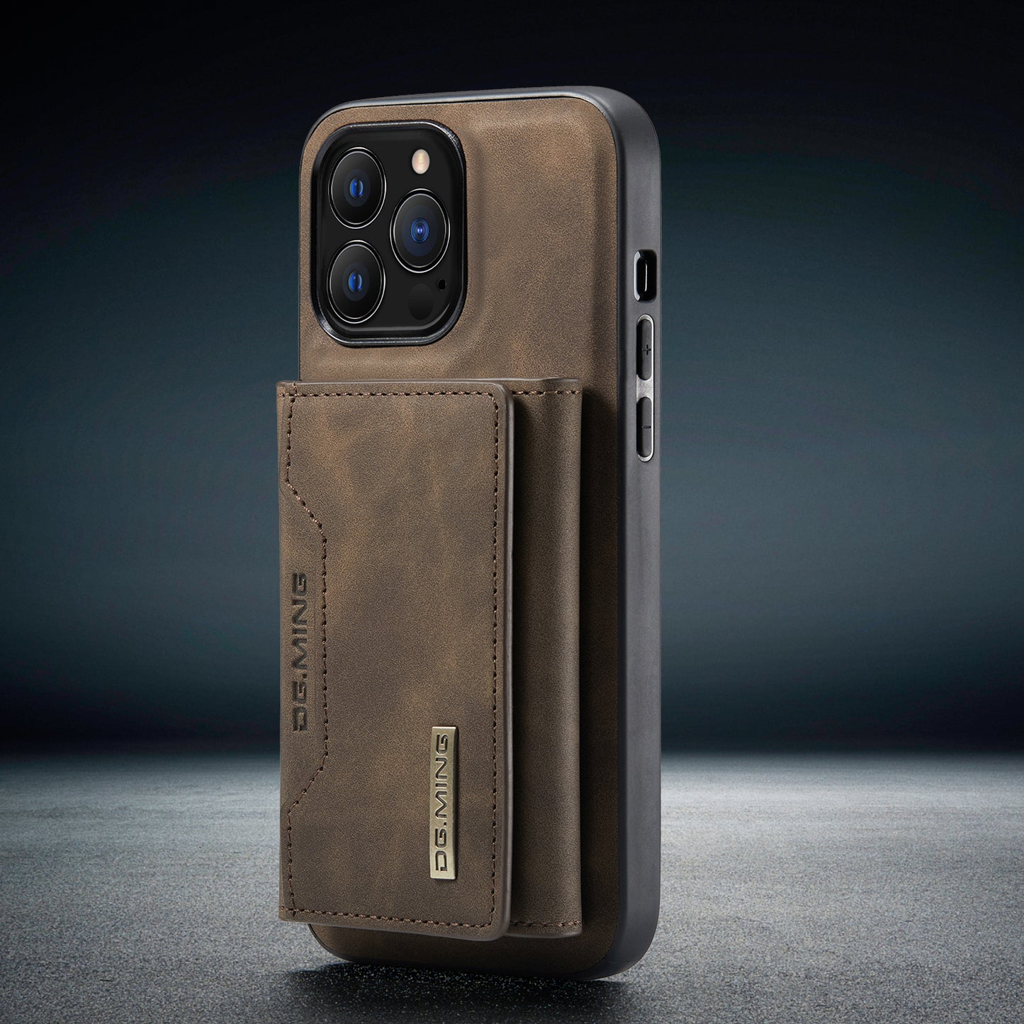 2 in 1 取り外し可能な iPhone レザーケース ウォレットとカードホルダー