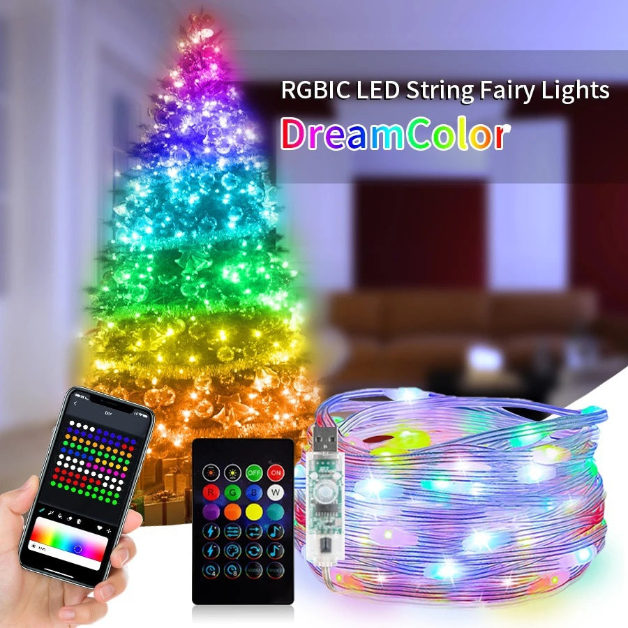 Luces LED para árbol de Navidad con control total