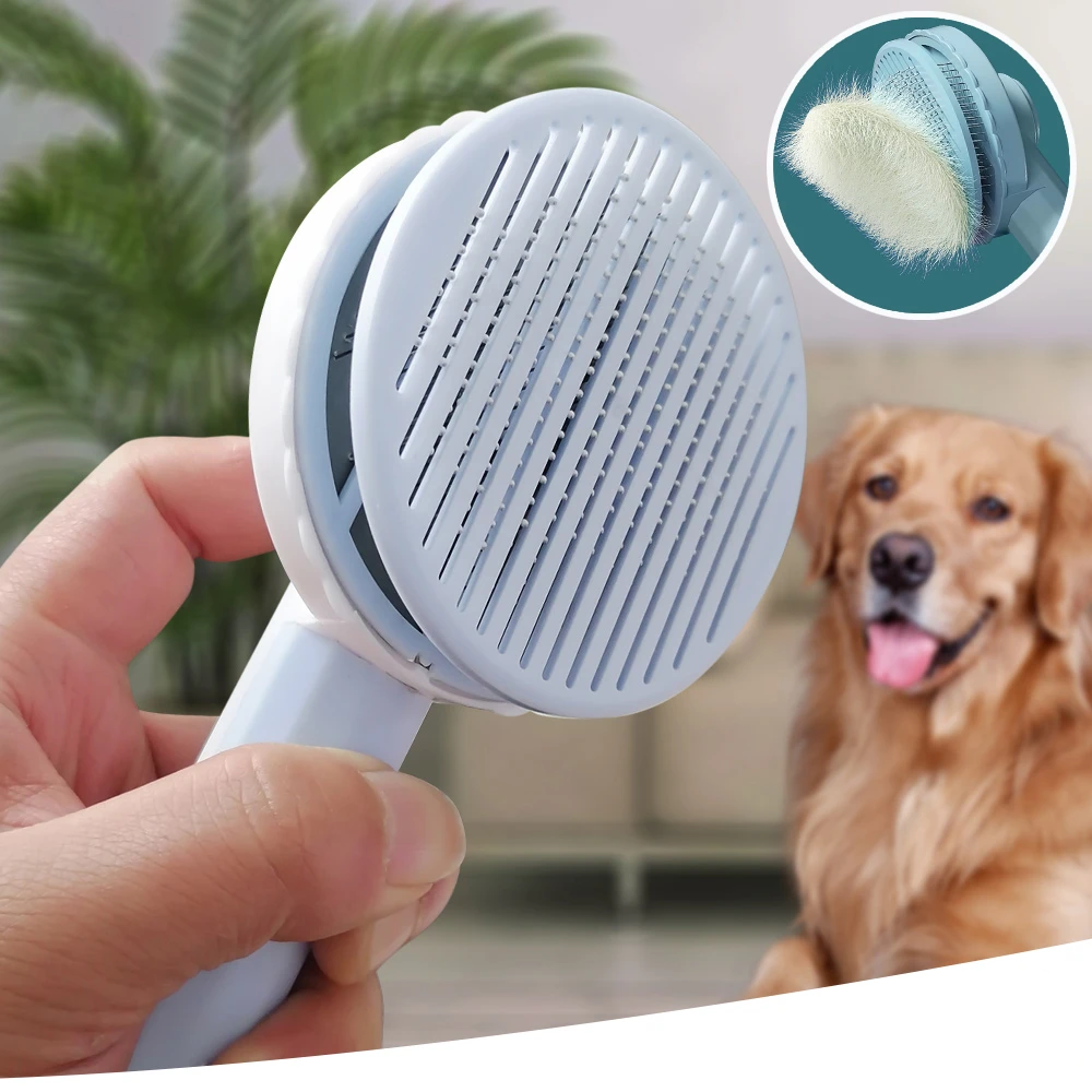 Cepillo autolimpiante para mascotas