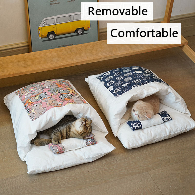 Cama japonesa para gatos