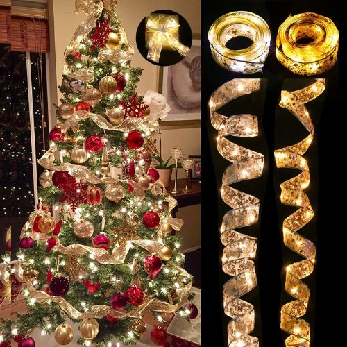 LED ストリング クリスマス リボン ライト