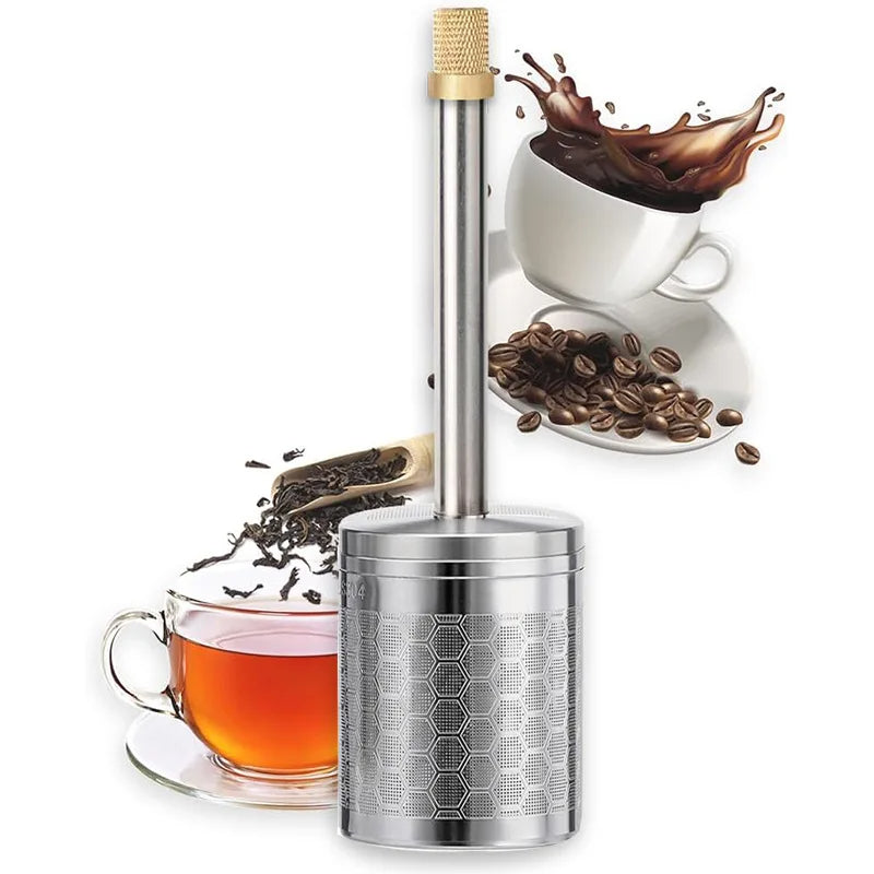 Filtro reutilizable de acero inoxidable para café y té