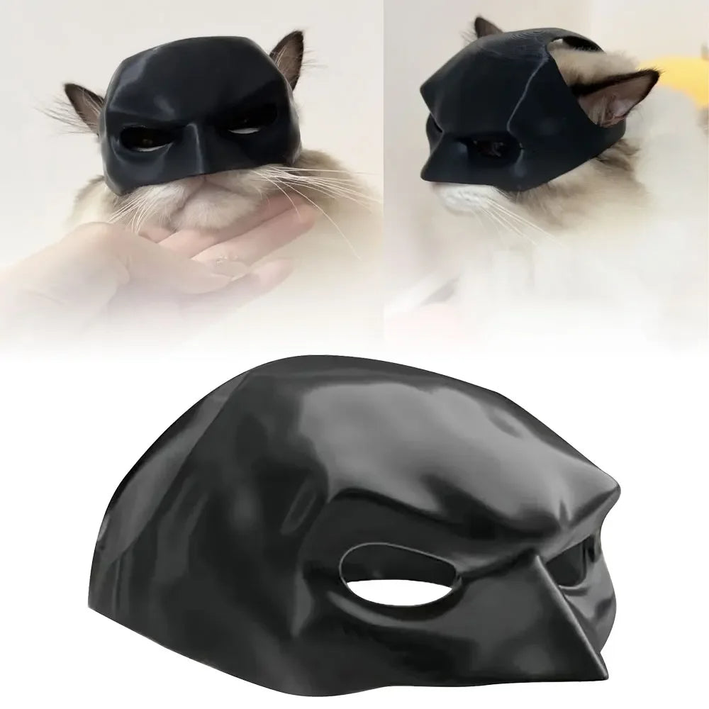 Máscara de murciélago y gato para mascotas