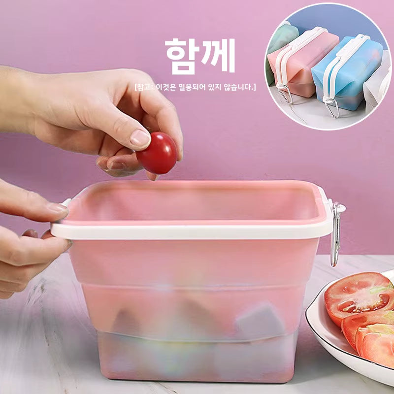 Edible Silicon Buggy Bag Refrigerator Recyclable Ness Protection Package Reusable Outdoor Fruit Silicone Sealed Bag