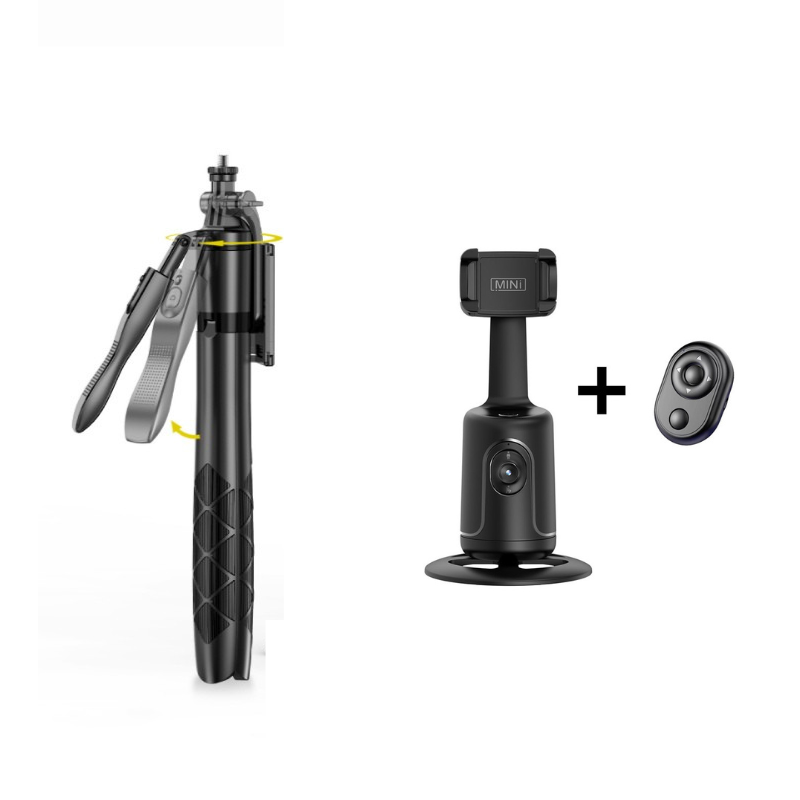 Gimbal para teléfono con seguimiento facial automático y control remoto + palo selfie L16 y trípode