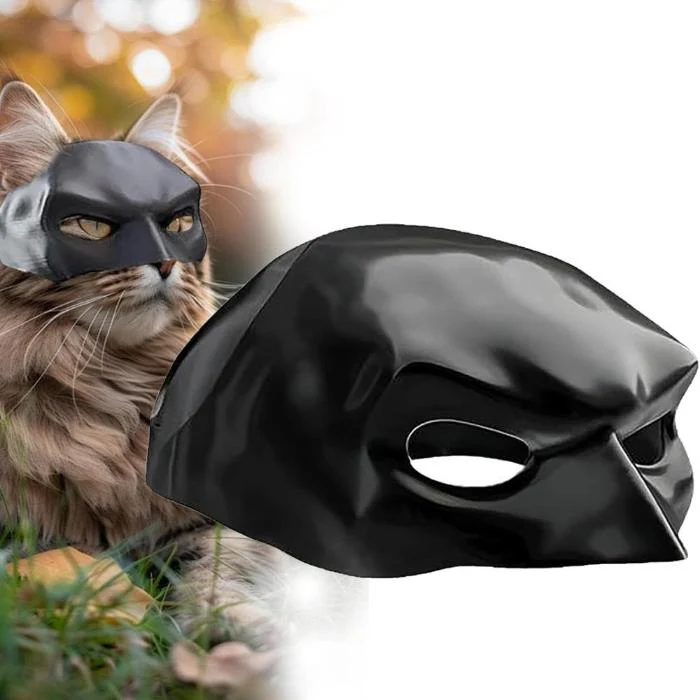 Máscara de murciélago y gato para mascotas