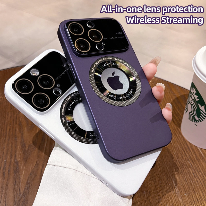 Funda magnética para iPhone con protección para la cámara
