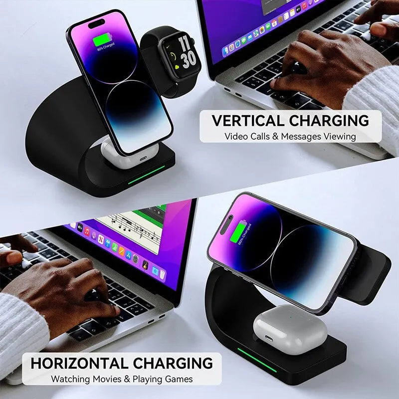 マグネット式ワイヤレス充電スタンド 15W