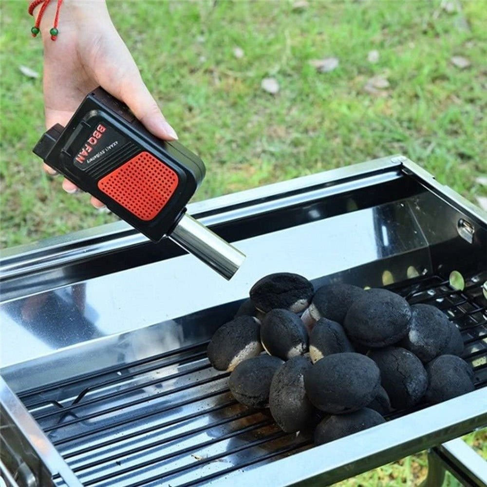 Soplador portátil de mano para parrilla eléctrica de barbacoa