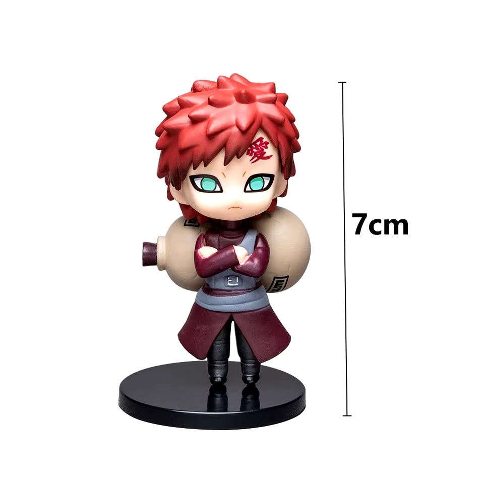 Hot 12Pcs/Set Anime Naruto Shippuden Hinata Sasuke Itachi Kakashi Gaara Anime Figure Q Version PVC Figures Toys Dolls Kid Gift
