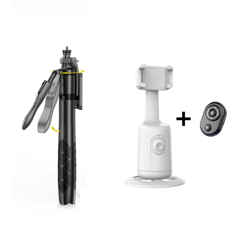 Gimbal para teléfono con seguimiento facial automático y control remoto + palo selfie L16 y trípode