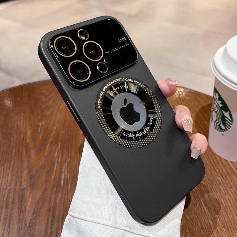 Funda magnética para iPhone con protección para la cámara