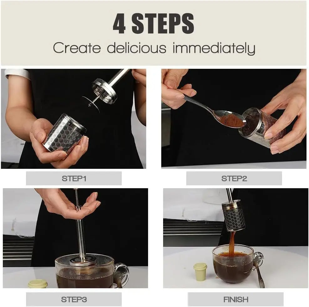 Filtro reutilizable de acero inoxidable para café y té