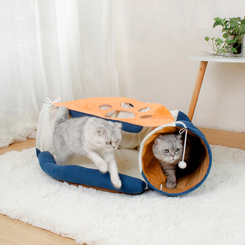 Juguete de túnel interactivo para gatos