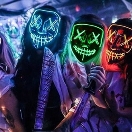 Máscara LED de Halloween