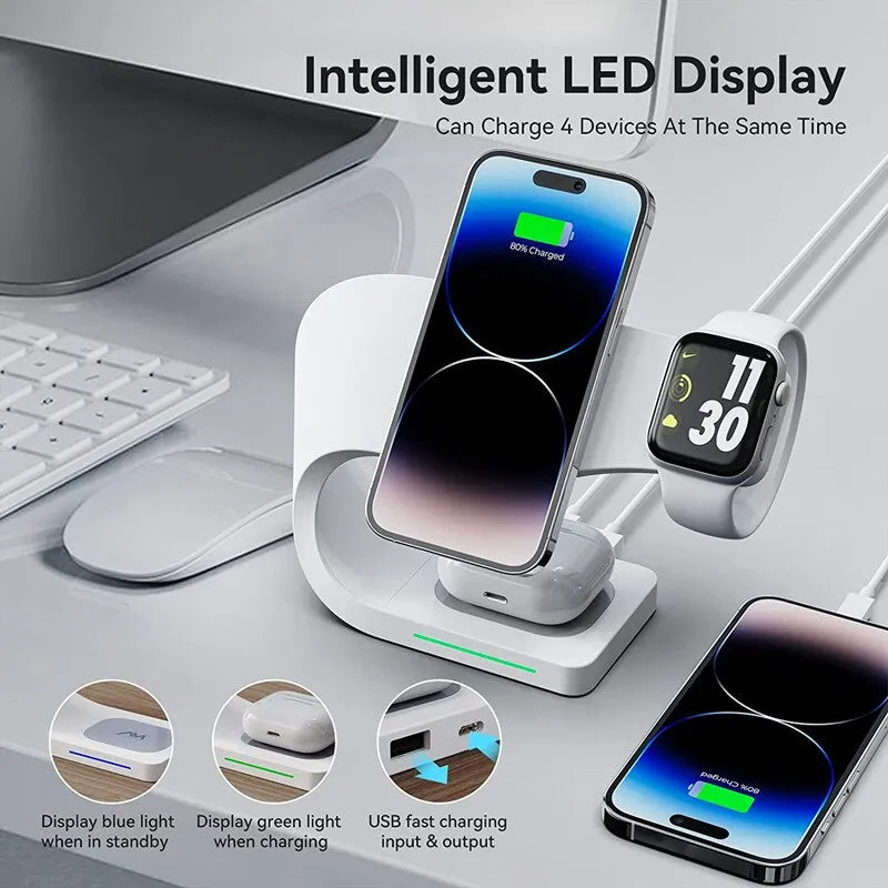 マグネット式ワイヤレス充電スタンド 15W
