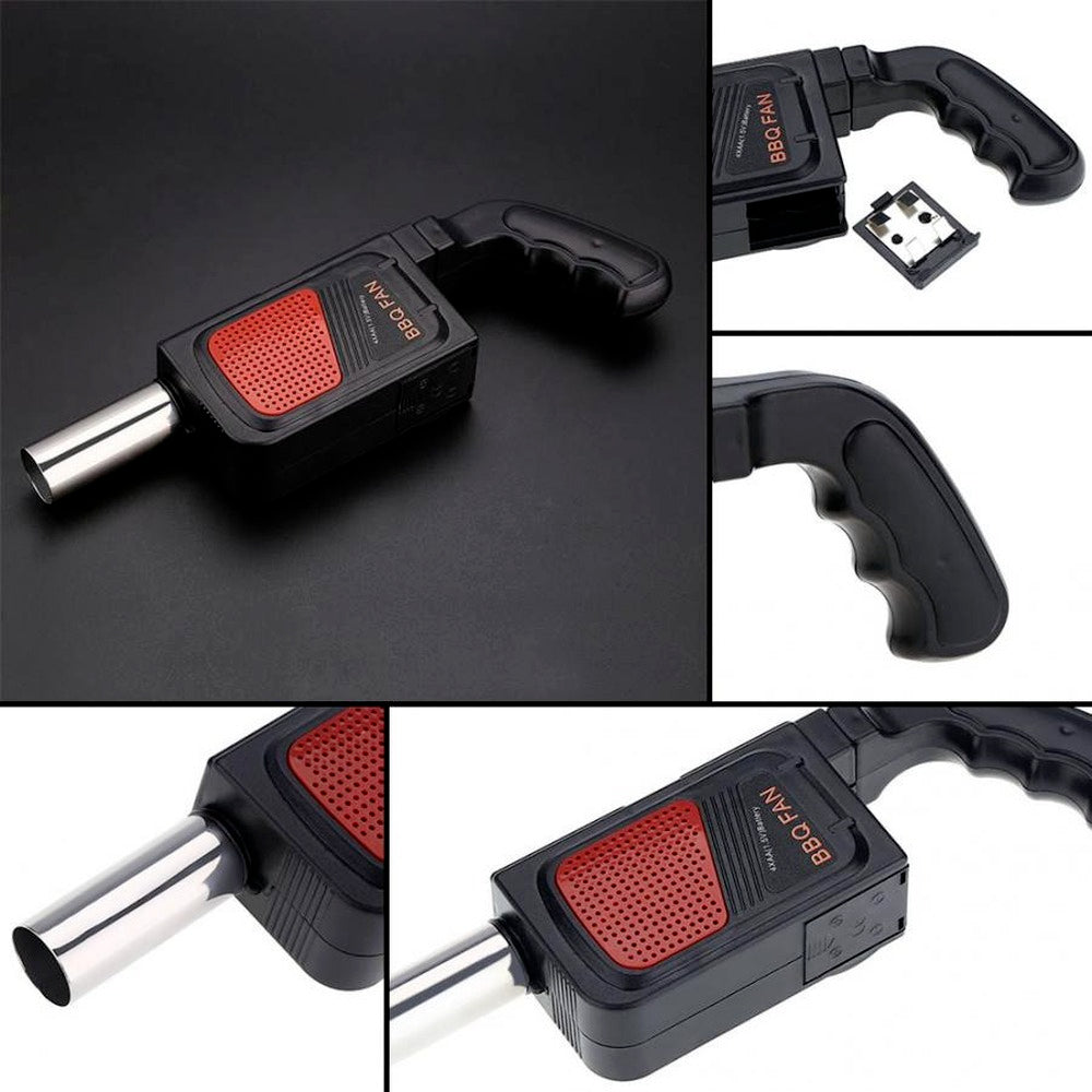 Soplador portátil de mano para parrilla eléctrica de barbacoa