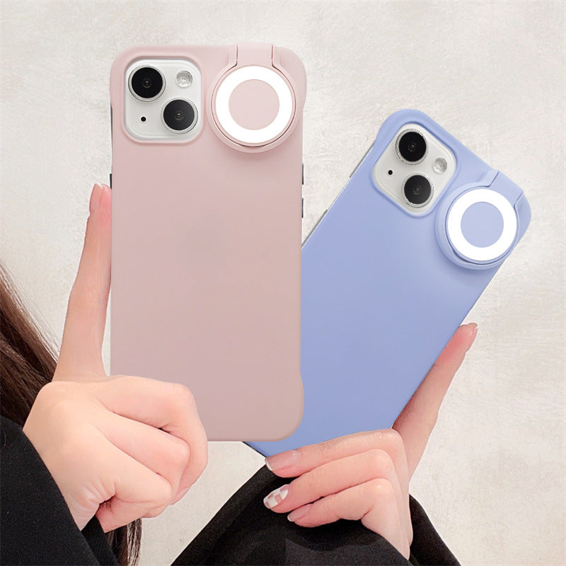 Funda para iPhone con luz para selfies