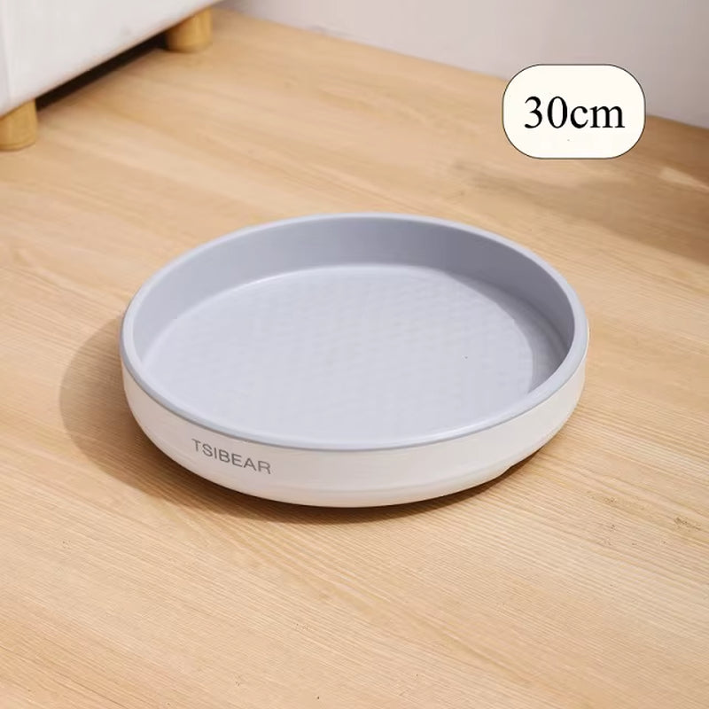 360° Rotating Spice Rack Turntable Cupboard Pantry Cabinet Organizer Non-Slip Condiment Holder Shelf Kitchen Storage Tray