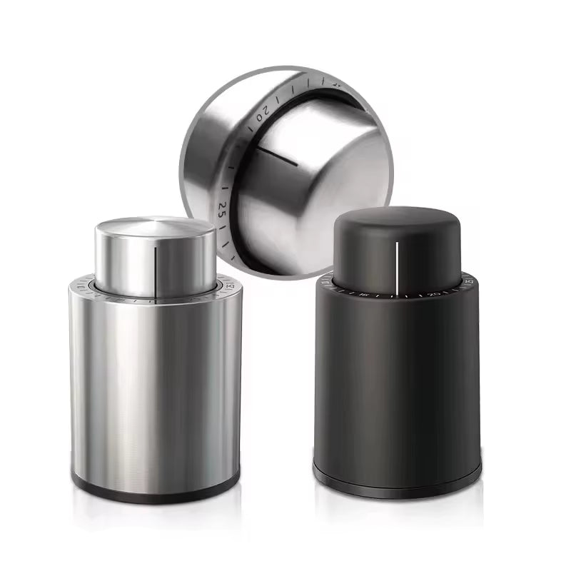 Vacuum Wine Bottle Cap Stopper Sealed Storage Vacuum Memory Wine Stopper Push Style Bar Tool Kitchen Red Wine Bottle Accessories