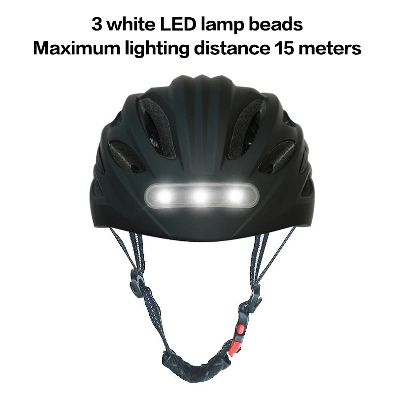 LEDランプ サイクリング 自転車ヘルメット LEDテールライト付き