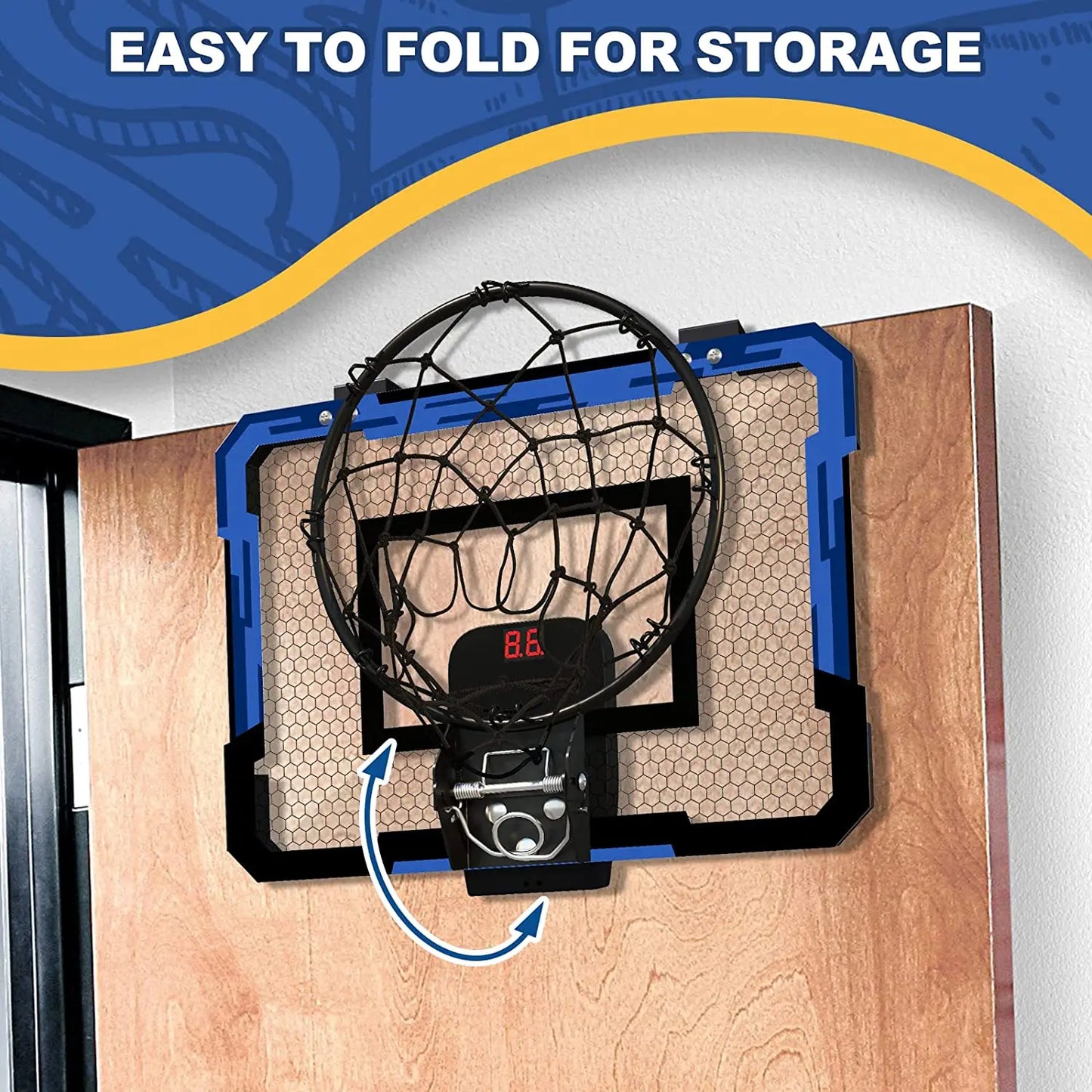 Aro de baloncesto de pared para entrenamiento en interiores