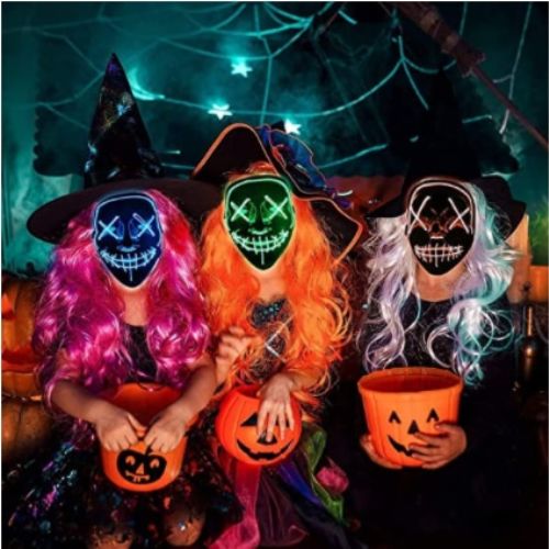 Máscara LED de Halloween