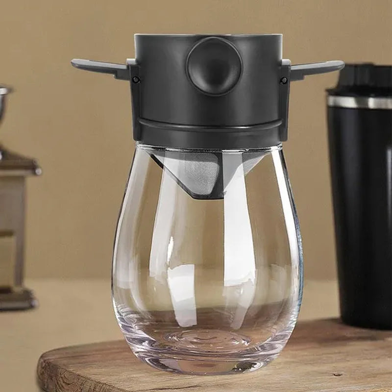 Portable Coffee Filter Stainless Steel Drip Coffee Tea Holder Reusable Coffee Dripper Household Drinkware Drop Filter Stainless Steel Filter Cup