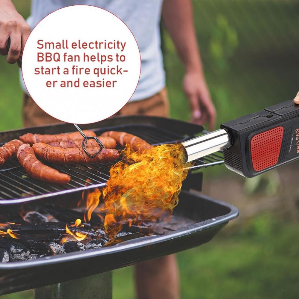 Soplador portátil de mano para parrilla eléctrica de barbacoa