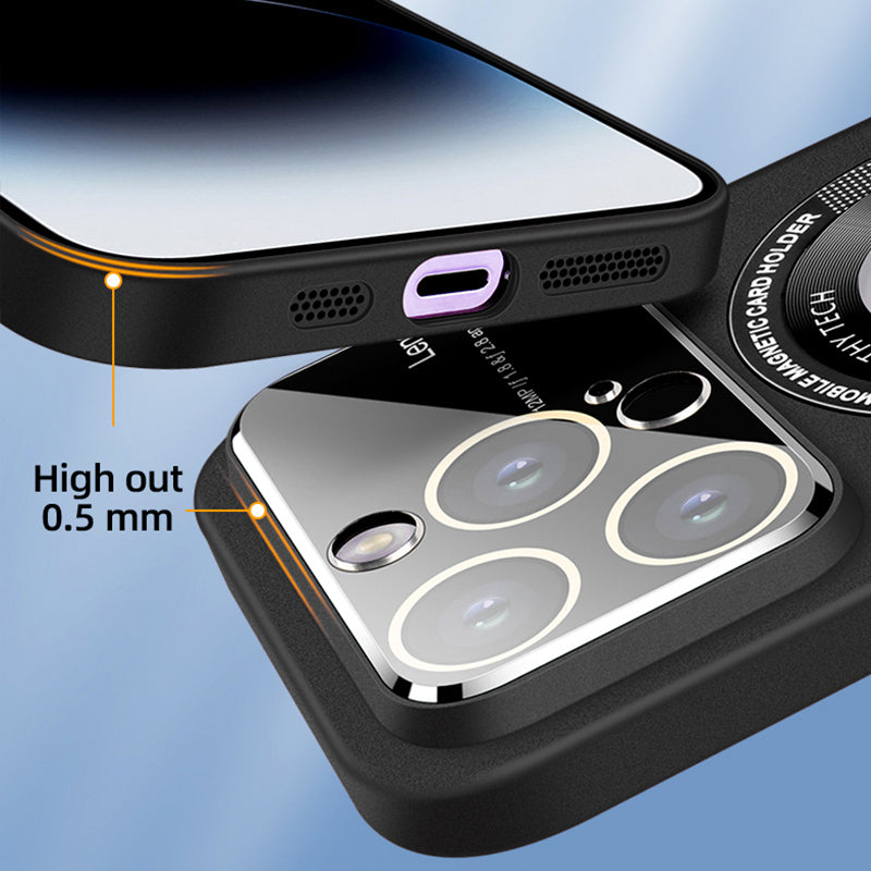 Funda magnética para iPhone con protección para la cámara