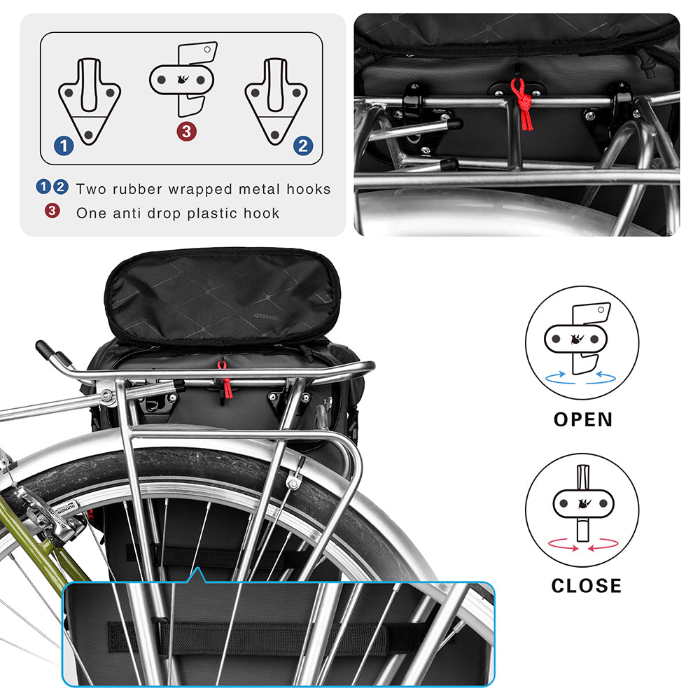 Bolsa impermeable para bicicleta Rhinowalk de 20 l