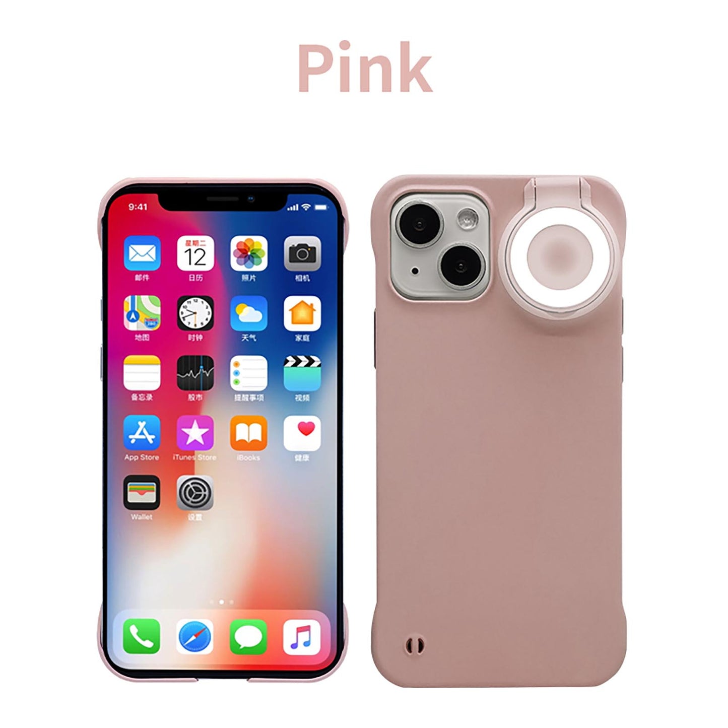 Funda para iPhone con luz para selfies