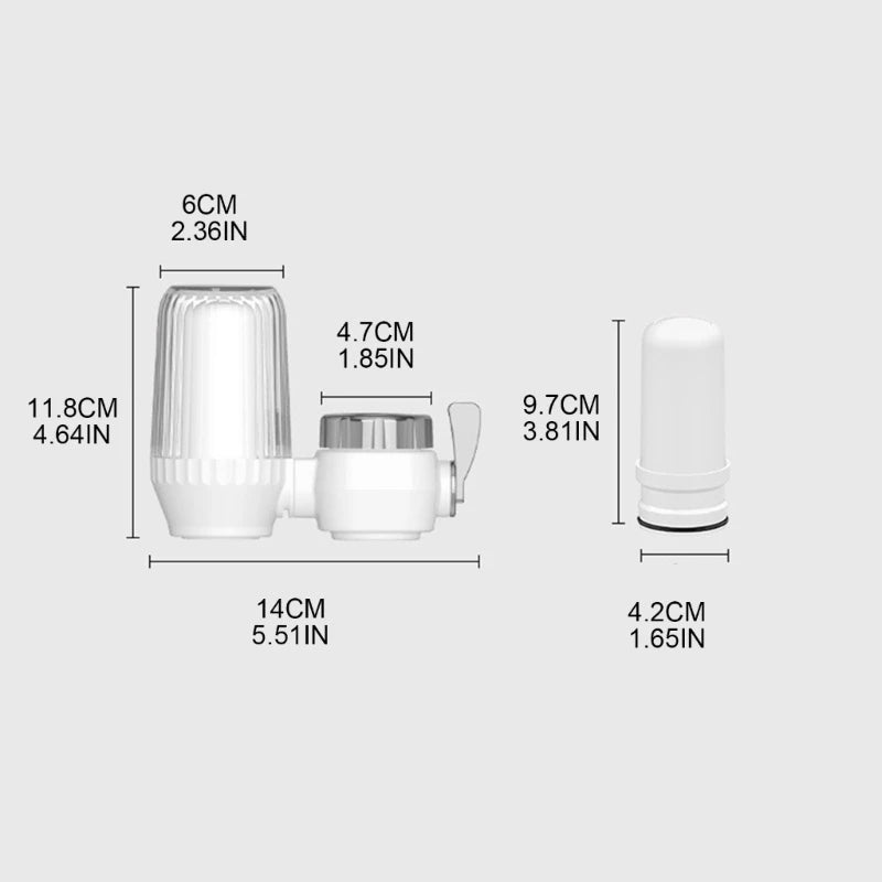 Purificador de agua de grifo pequeño con filtrado físico