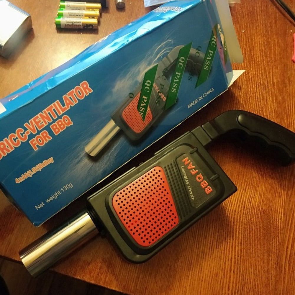 Soplador portátil de mano para parrilla eléctrica de barbacoa