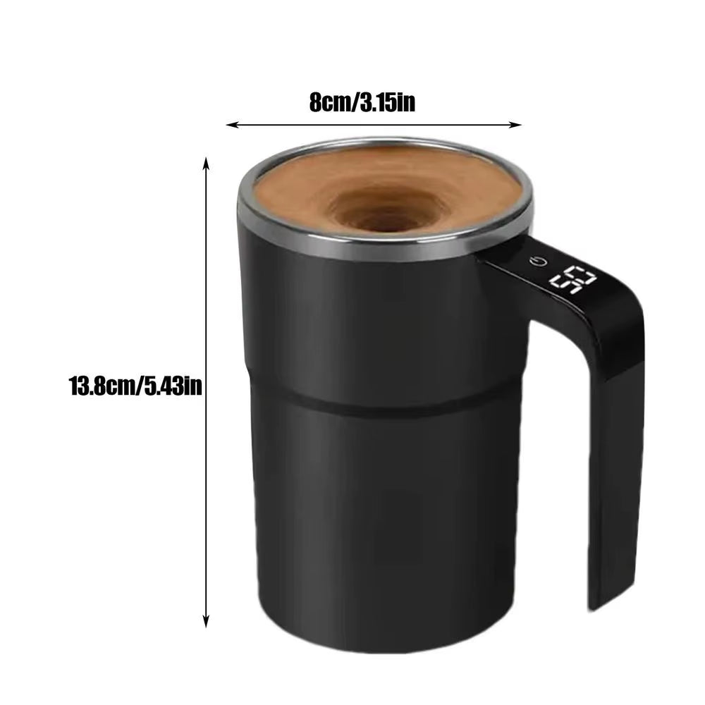 Automatic Mix Stirring Coffee Mugs Portable Automatic Mixing Cup Rechargeable Self Stirring with LCD Display Coffee Cup Mixer