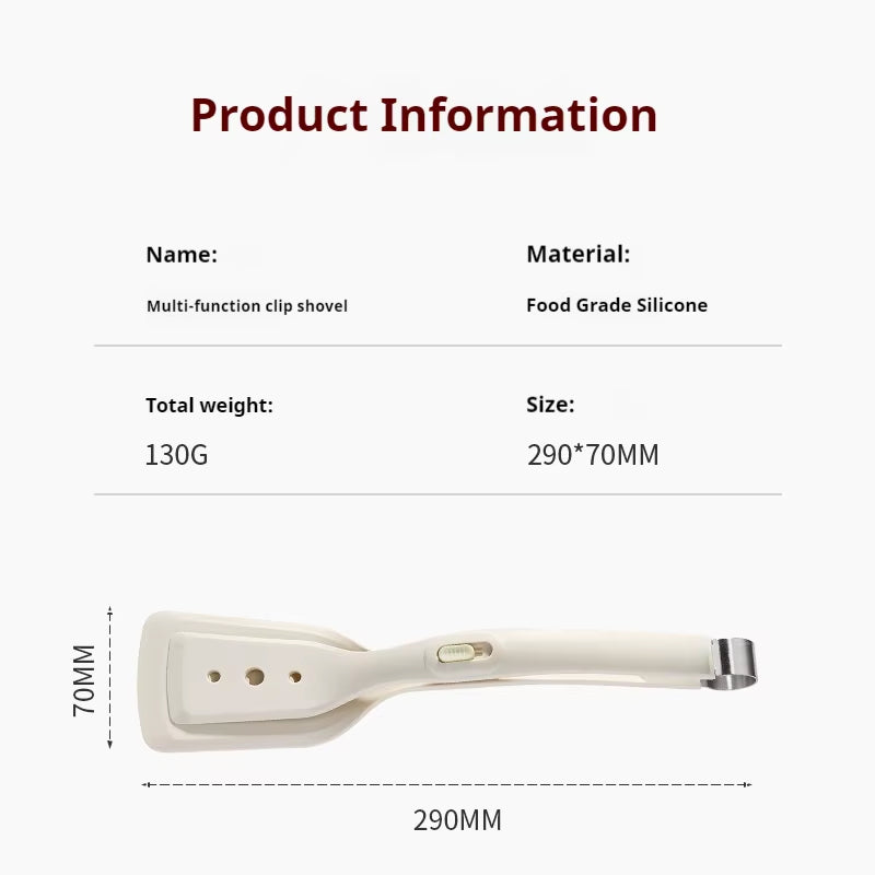 Household Kitchen Supplies Spatula Frying Spatula Pizza Spatula Frying Spatula Heat-Resistant Kitchen Utensils Food Clamp