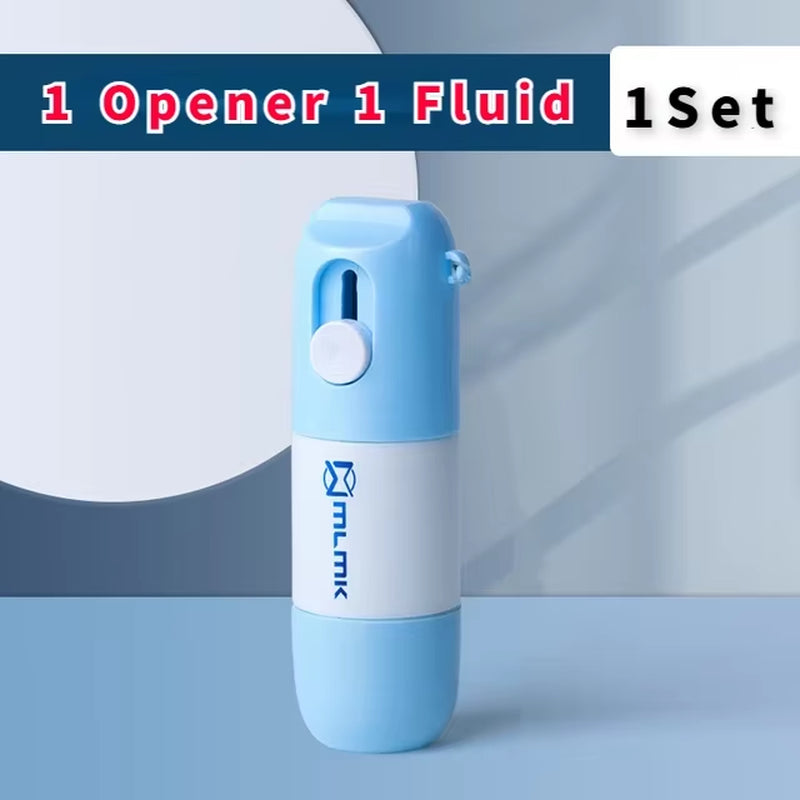 Thermal Paper Easer Mail Opener 2 in 1 Correction Fluid with Knife anti Peep Identity Information Privacy Protector Eraser