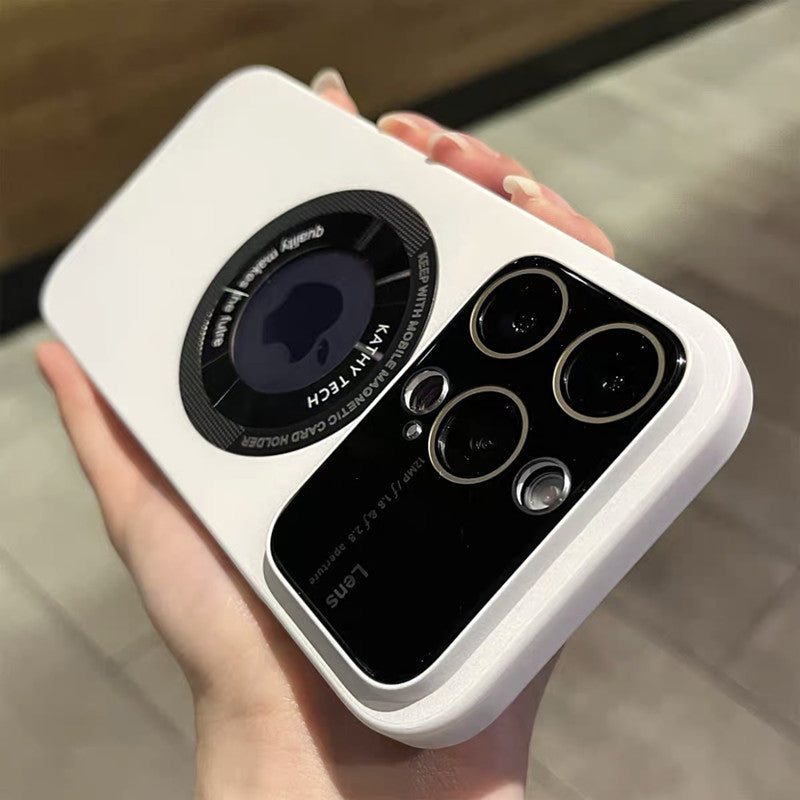 Funda magnética para iPhone con protección para la cámara