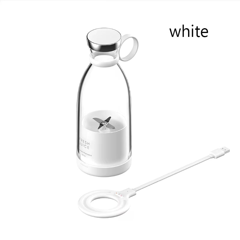 Portable Blender 350Ml Mini Portable Blender Smoothies 1400Mah Fresh Juice Travel Electric Travel Portable Mixer Kitchen