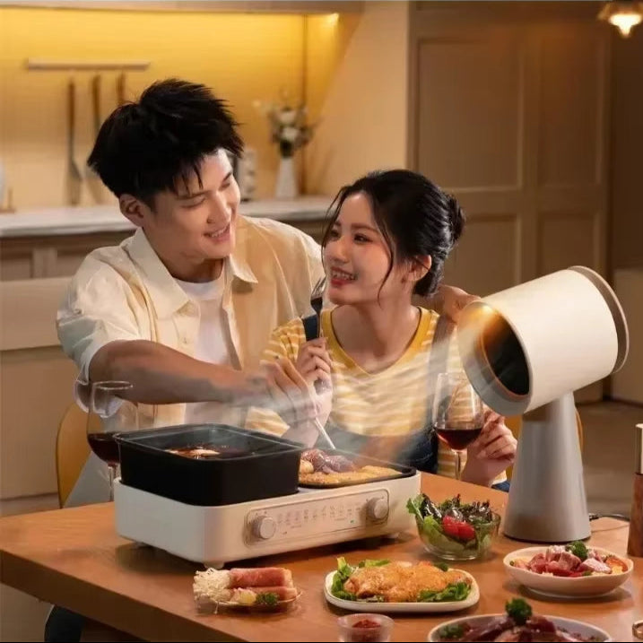Table Top Exhaust Fan Mini Portable Extractor Hood Modern Luxury Kitchen Desktop Range Hood