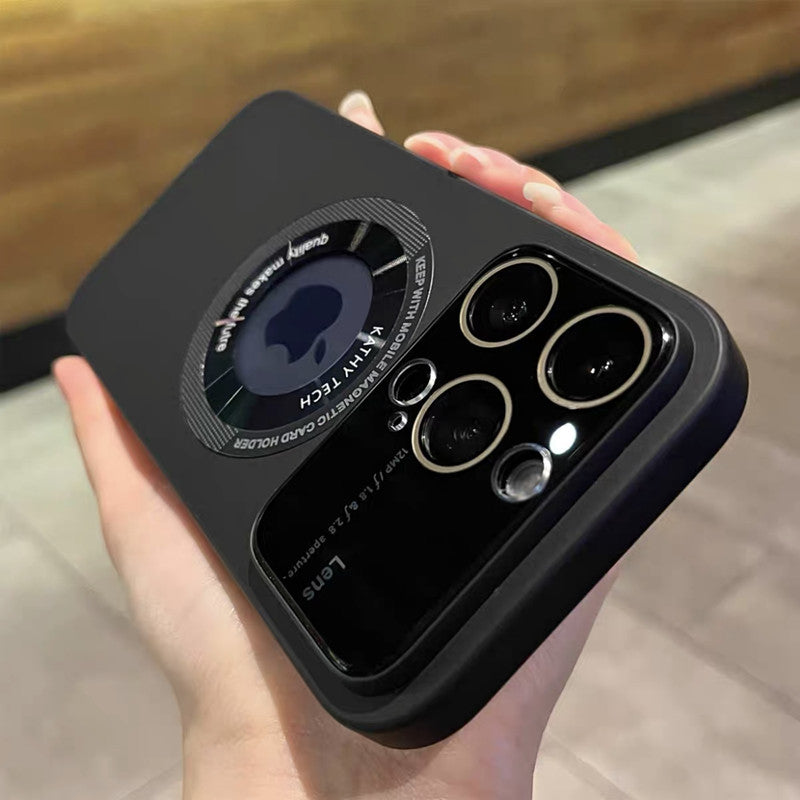 Funda magnética para iPhone con protección para la cámara
