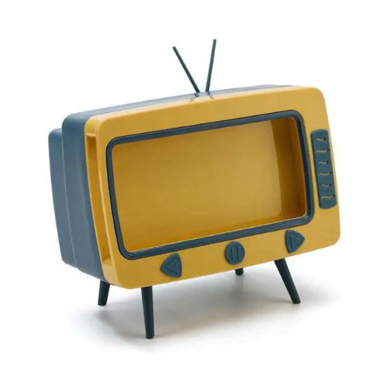 Soporte para teléfono con caja de pañuelos para TV