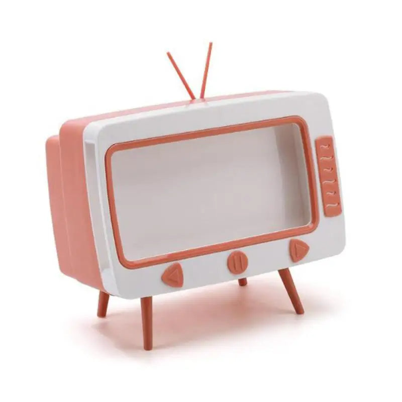 Soporte para teléfono con caja de pañuelos para TV
