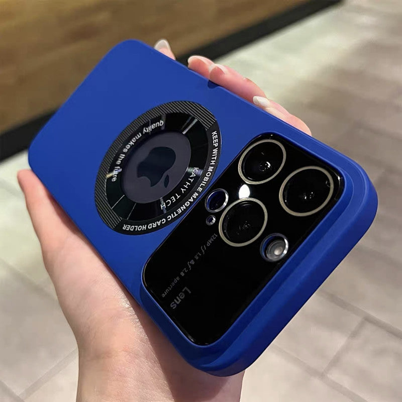 Funda magnética para iPhone con protección para la cámara